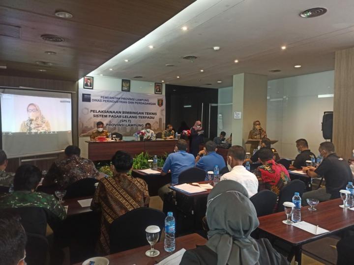 Dinas Perindustrian dan Perdagangan Provinsi Lampung Bersama Kementerian Perdagangan RI Gelar Bimtek Sistem Pasar Lelang Terpadu
